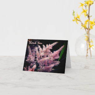 Tarjeta Flor Rosa en llamas Gracias