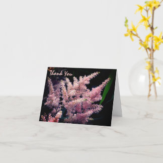Tarjeta Flor Rosa en llamas Gracias