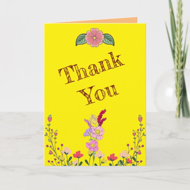 Tarjeta Flor silvestre (Anverso)