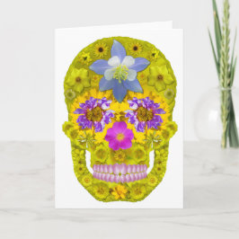 Tarjeta Flor Skull 3