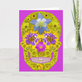 Tarjeta Flor Skull 3