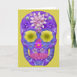 Tarjeta Flor Skull 5