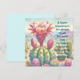 Tarjeta Flor y cotización de cactus de antorcha