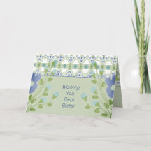 Flora Azul Con Verde