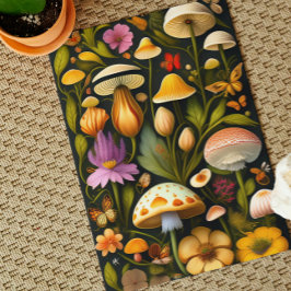 Tarjeta Flora de prados | Haeckel moderno