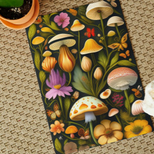 Tarjeta Flora de prados   Haeckel moderno