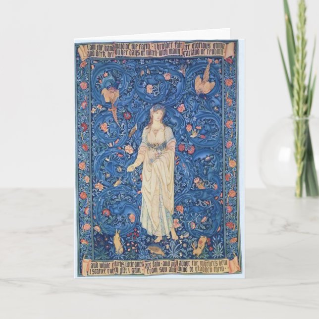 Tarjeta Flora Diosa de Flores (Anverso)