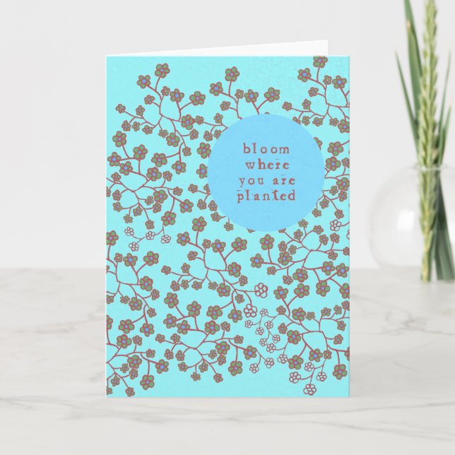 Tarjeta Floración donde le plantan (Anverso)