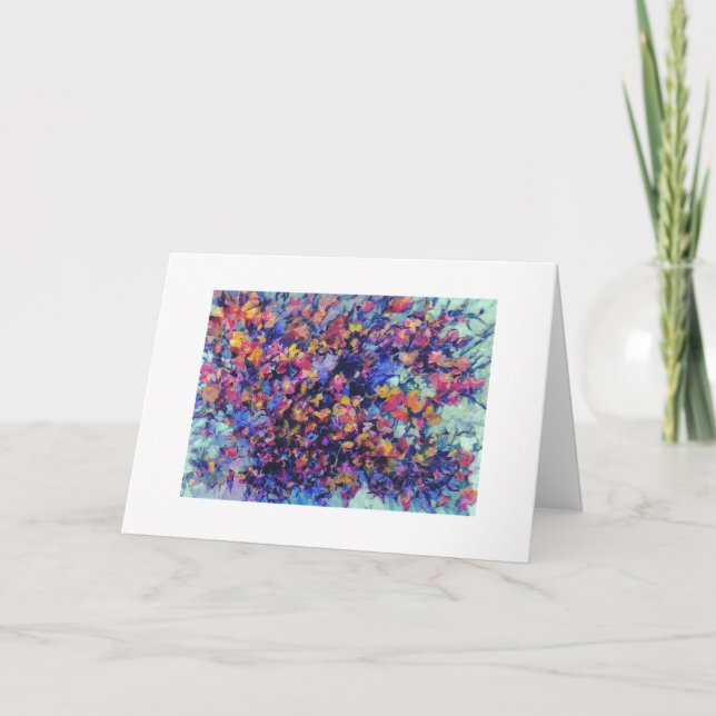 Tarjeta Floraciones y Butterflys (Anverso)