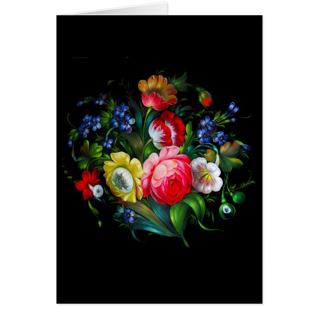 Tarjeta floral (Frente)