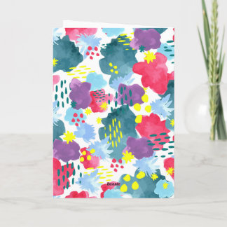 Tarjeta Floral Abstract 