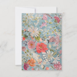 Tarjeta Floral abstracta