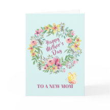 Floral acuarela fue el primer día de la madre