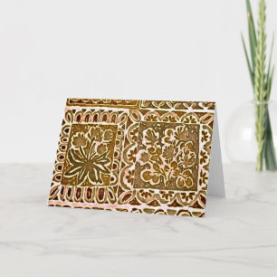 Tarjeta Floral antigua