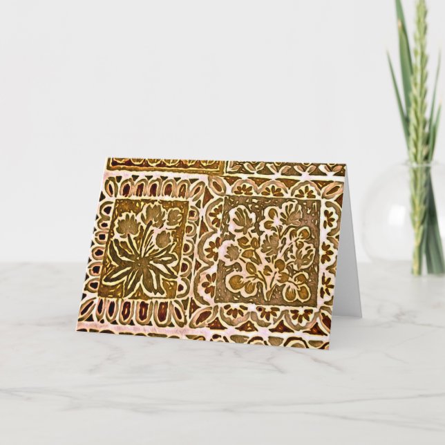 Tarjeta Floral antigua (Anverso)