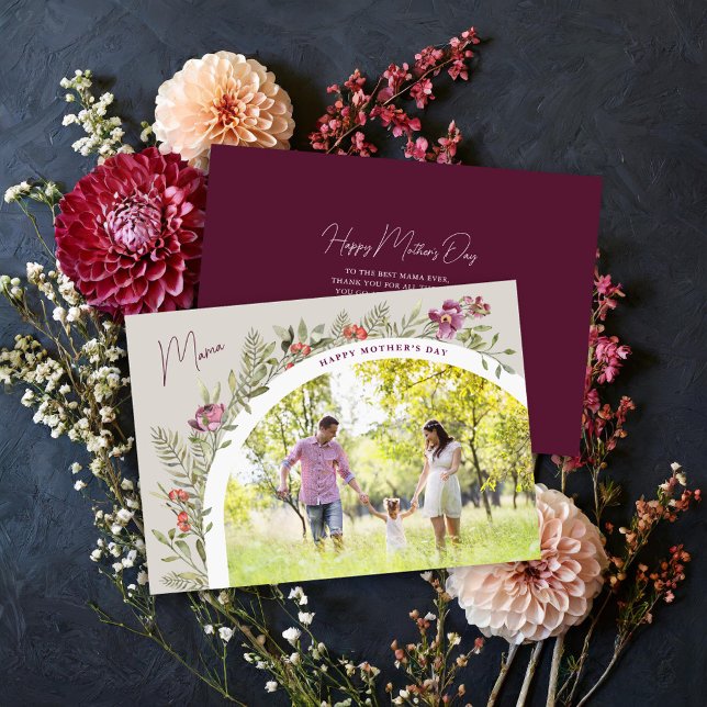 Tarjeta Floral arca foto feliz día de la madre (Subido por el creador)