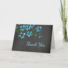 Tarjeta Floral Azul