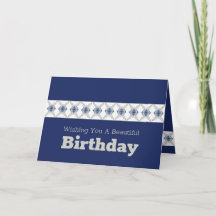 Floral azul acentuado