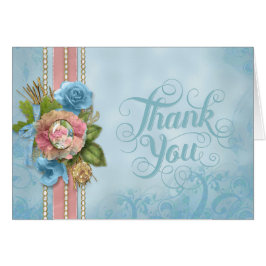 Tarjeta Floral azul para todas las ocasiones