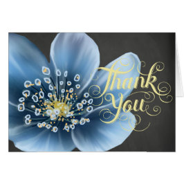 Tarjeta Floral azul para todas las ocasiones