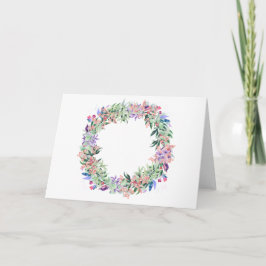 Tarjeta Floral Berries Wreath