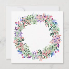 Tarjeta Floral Berries Wreath