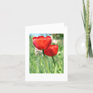 Tarjeta Floral Blank Notecard