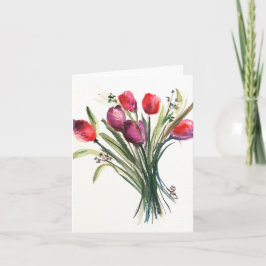 Tarjeta Floral Bouquet Blank