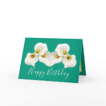 Floral Bouquet White Calla Lilies Cumpleaños Flora