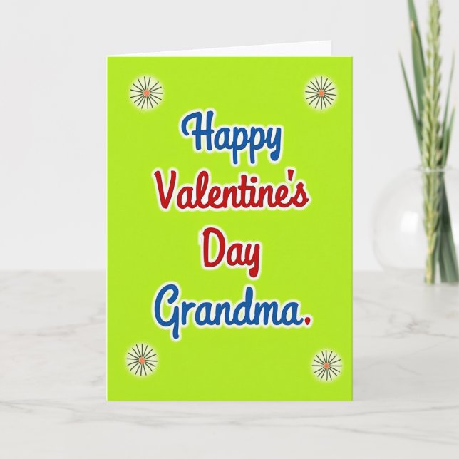 Tarjeta Floral Burst Grandma Card (Anverso)