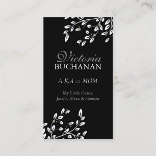 Tarjeta floral con clase de la mamá