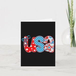 Tarjeta Floral Coquette Usa Independence Day 4 De Julio M