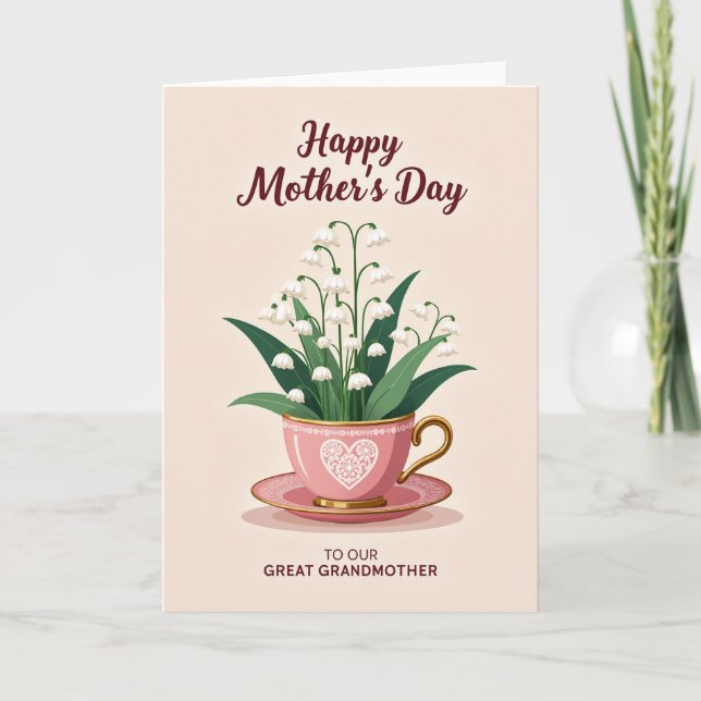 Tarjeta Floral de Abuela Querida (Anverso)