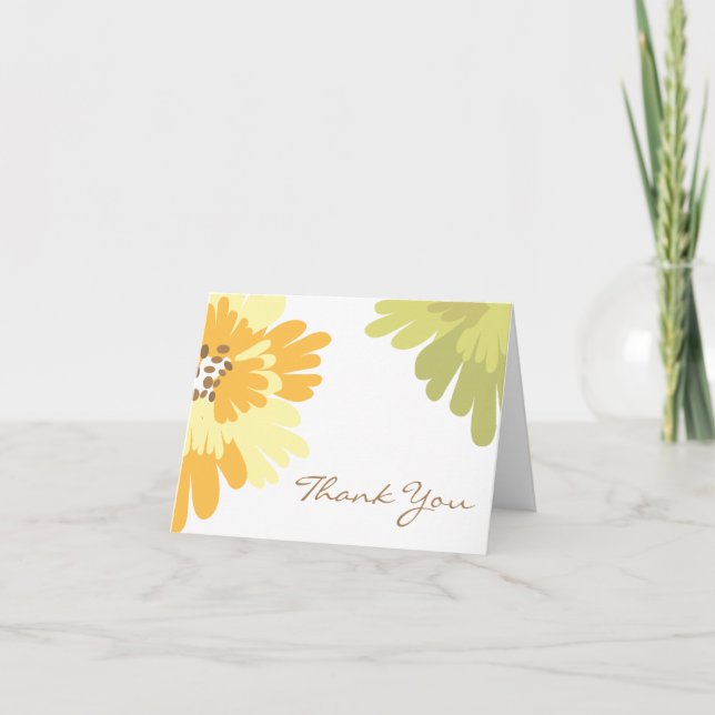 Tarjeta Floral de agradecimiento (Anverso)