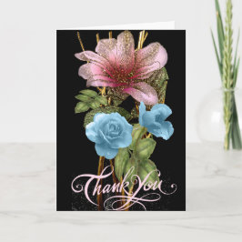 Tarjeta Floral de agradecimiento