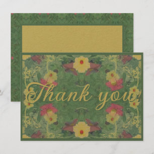 Tarjeta Floral de agradecimiento