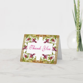 Tarjeta Floral de agradecimiento