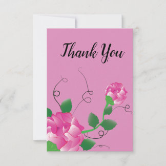 Tarjeta Floral de agradecimiento