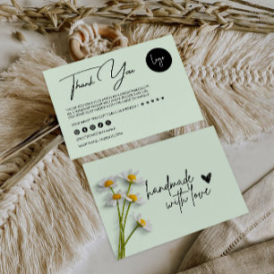 Tarjeta Floral de agradecimiento a los negocios