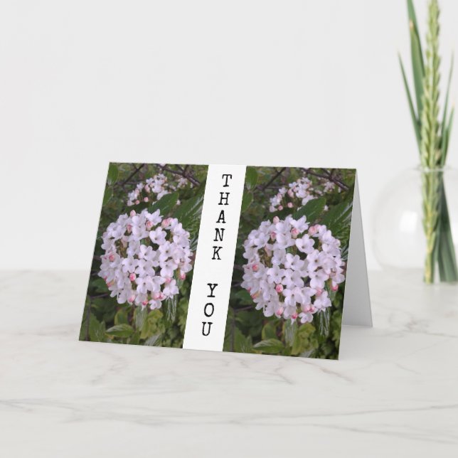 Tarjeta Floral de arbustos floridos (Anverso)