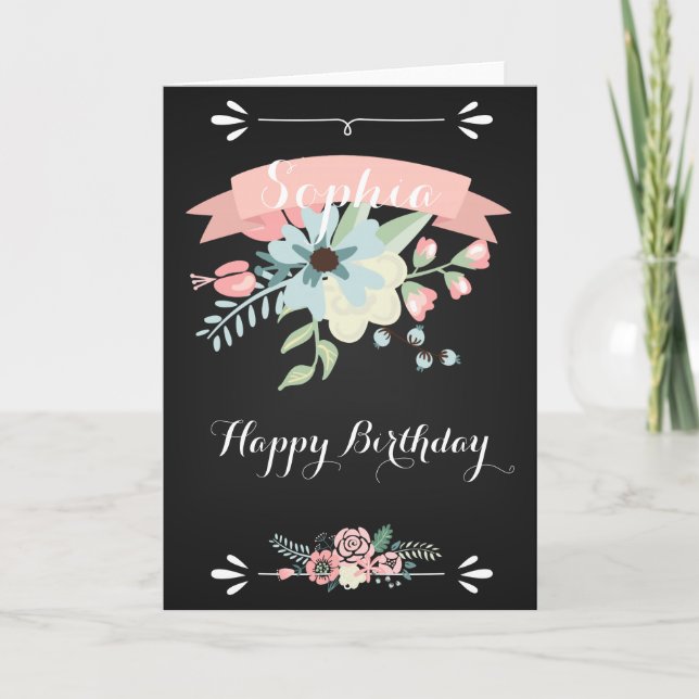 Tarjeta Floral de bonito (Anverso)