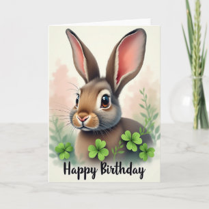 Tarjeta floral de cumpleaños para amigo peludo ale