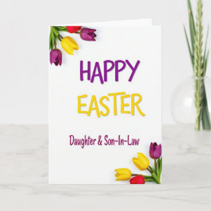Tarjeta floral de Feliz Pascua