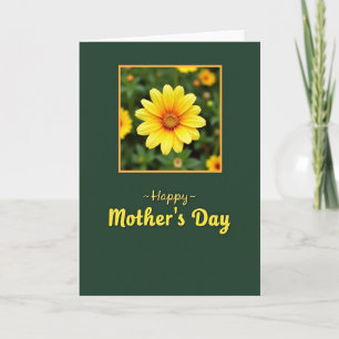 Tarjeta floral de floración esmeralda