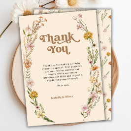 Tarjeta Floral de flores silvestres