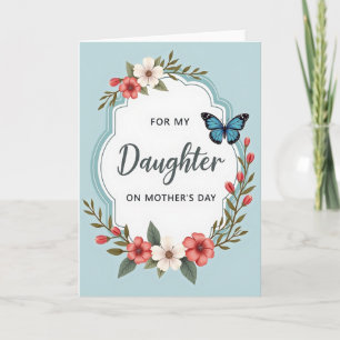 Tarjeta Floral de Hija Cariñosa