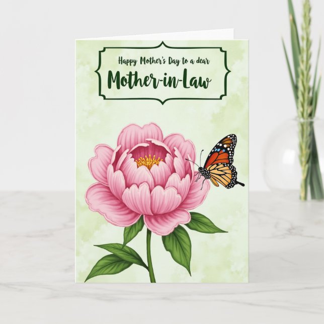 Tarjeta floral de insectos para la mamá más dulce (Anverso)