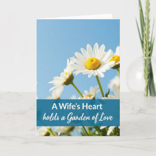 Tarjeta Floral de la Esposa del Cielo Azur