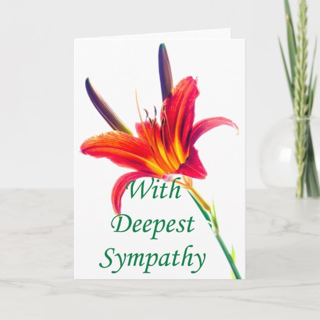 Tarjeta floral de Lily con más simpatía (Anverso)