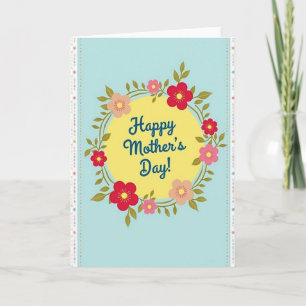 Tarjeta floral de Madres Dulces
